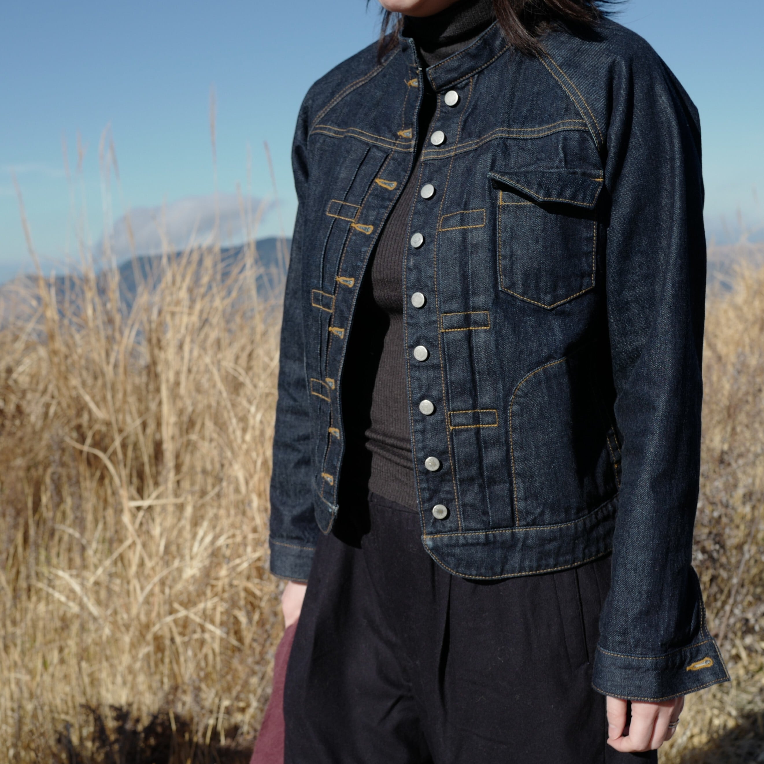 Si-Si-Si comfort｜BASIC DENIM JACKET（Gジャン）-one wash / indigo