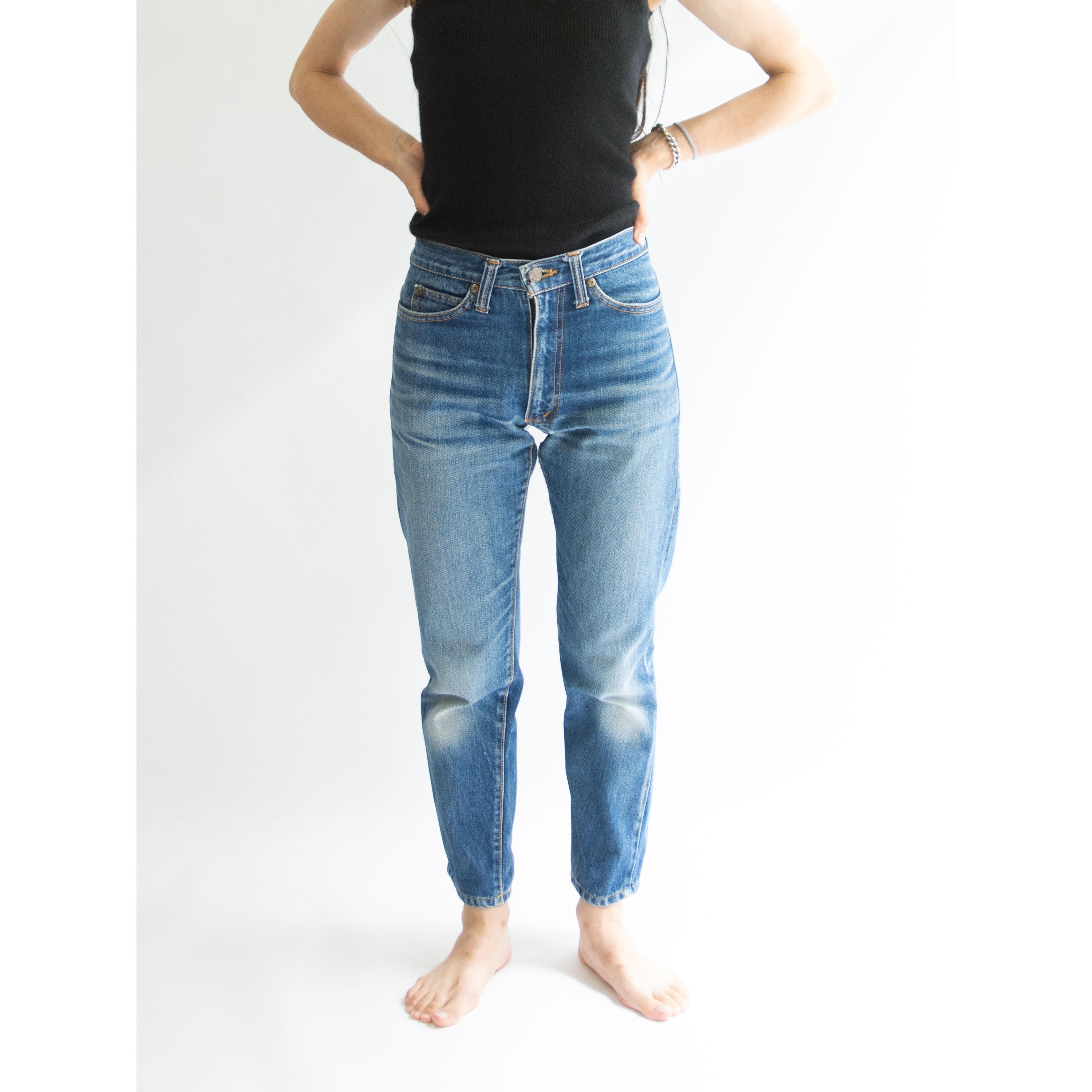 【ROX】Made in U.S.A. 70's Indigo Cropped Denim Pants W27（ロックス アメリカ製インディゴ クロップドデニムパンツ ジーンズ）