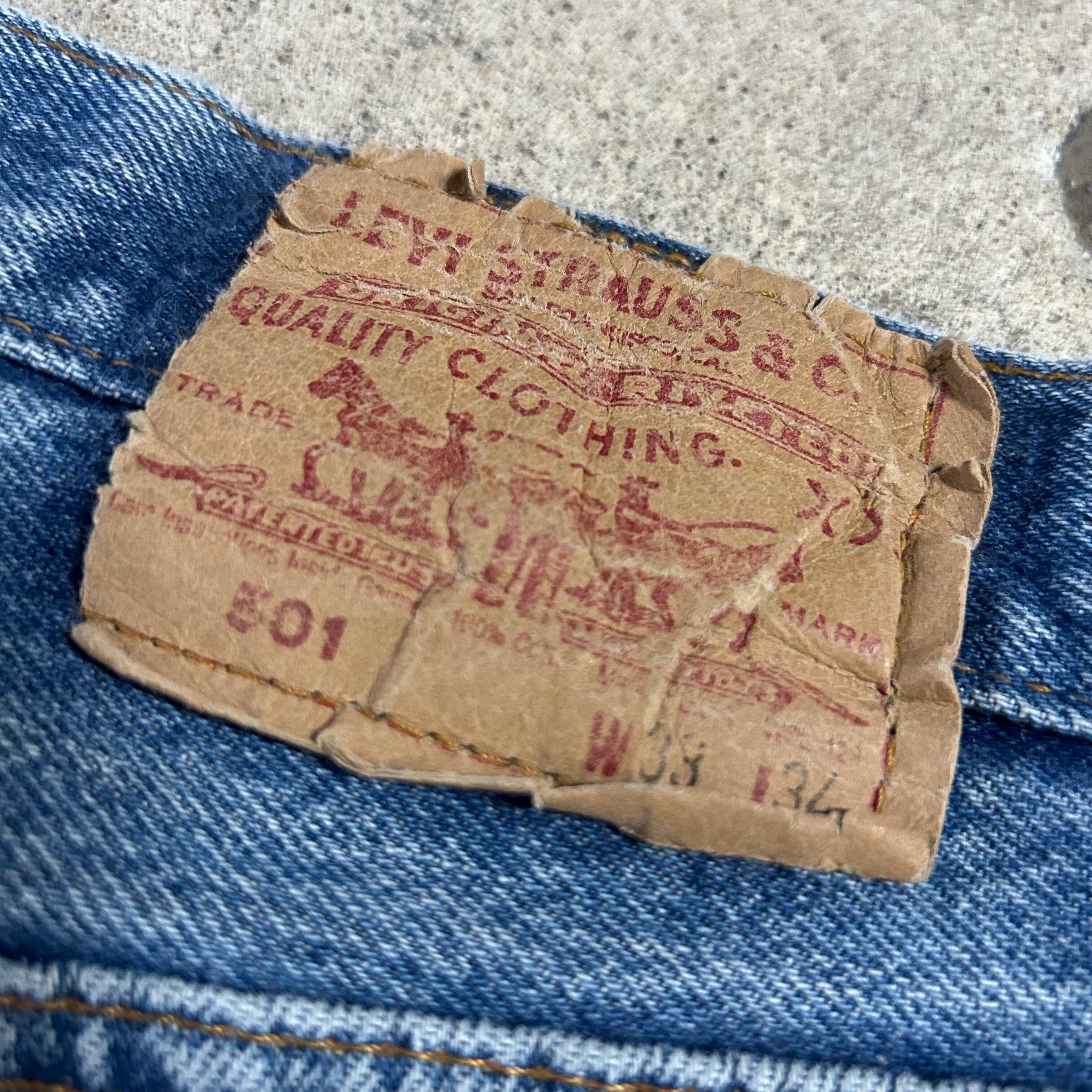 80s Levi's 501 Made in USA リーバイス 501 アメリカ製 W33 ボタン裏