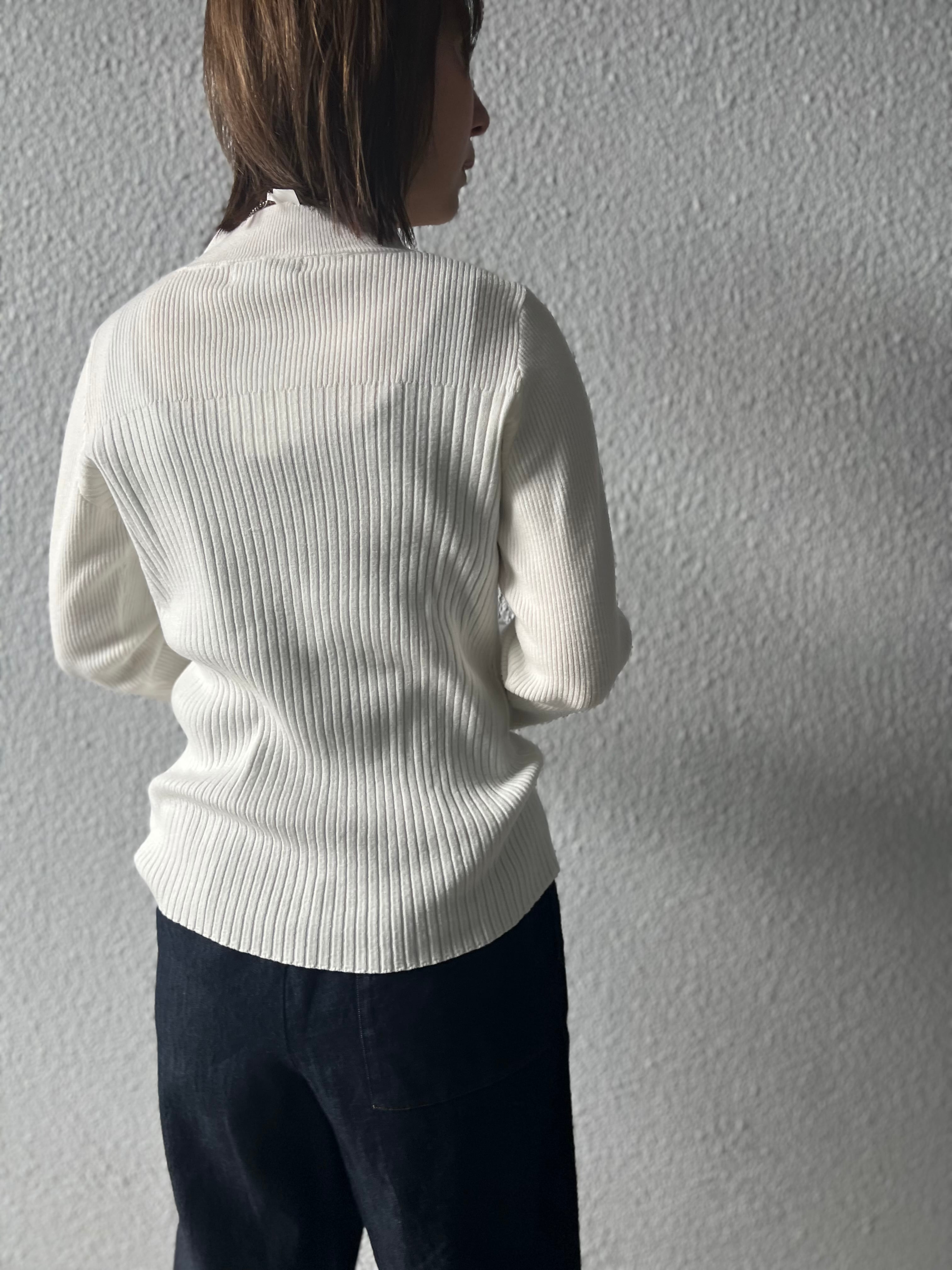 【SELECT】フリンジカフスリブニット 326720