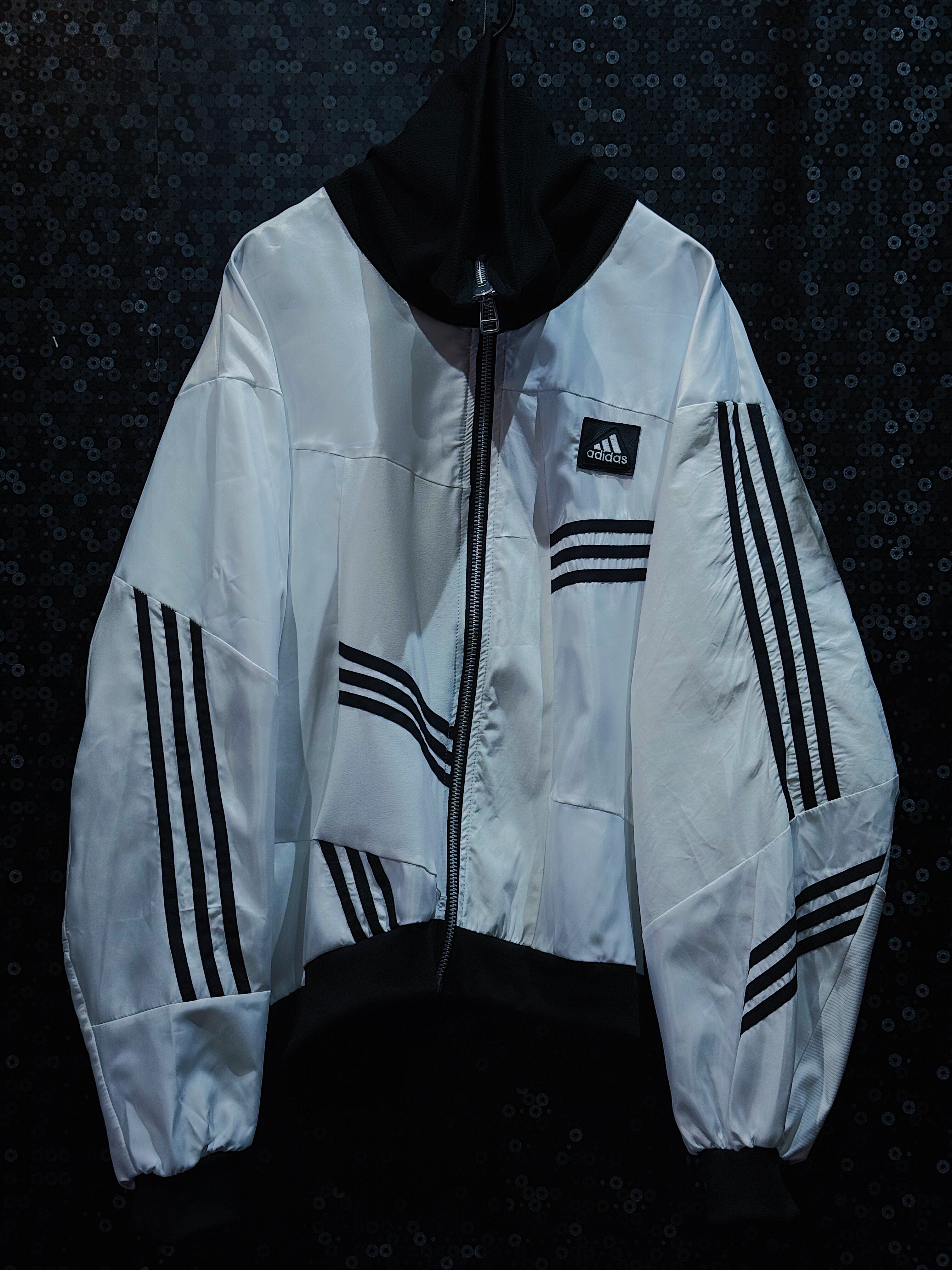 【ÆIEM】Special “original re:make” vintage patch work design High-neck track jacket