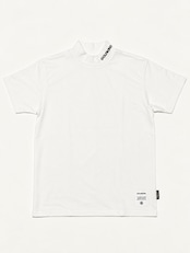 NECK NEEDLE S/S MOCK NECK WHITE