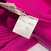 イタリア製 ENRICA MASSEI エンリカマッセイ ウール ニット カーディガン 羽織り 40/マゼンタ系 レディース