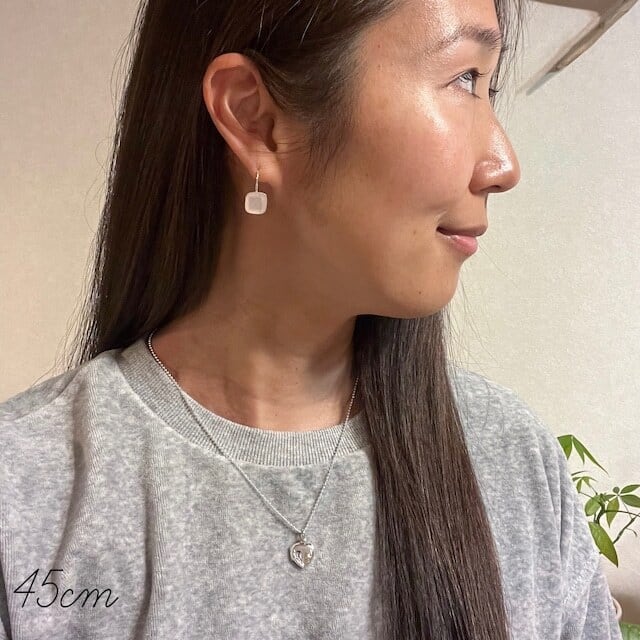 ローズクォーツ スクエア フックピアス | 【公式通販】鎌倉のシルバー