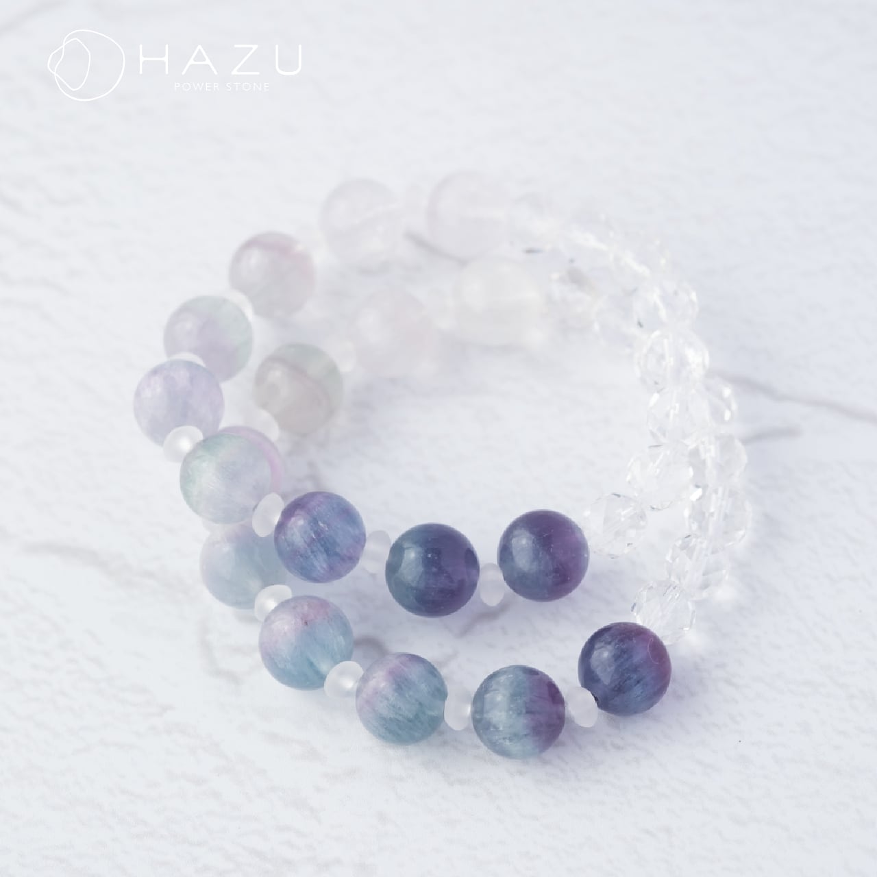 ラビットヘアフローライト［フローライト／水晶］ | 天然石HAZU