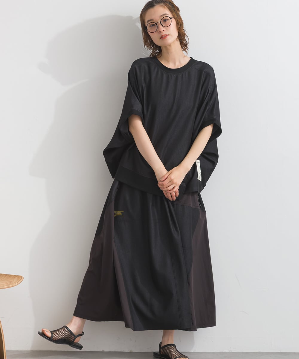 lalala_mo 前後２WAYふわふわフリースハイネックプルオーバー J262002 【接触冷感シリーズ】 2WAYロゴプルオーバー / Cooling 2-Way
