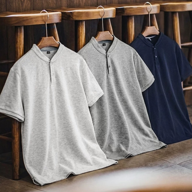 ヘンリーカラー速乾Tシャツ 260225