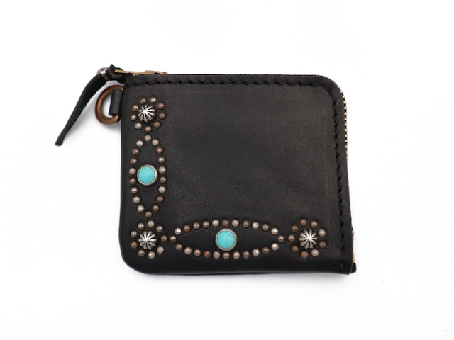 L ZIP  STUDS WALLET (INFINITE ELLIPSE)