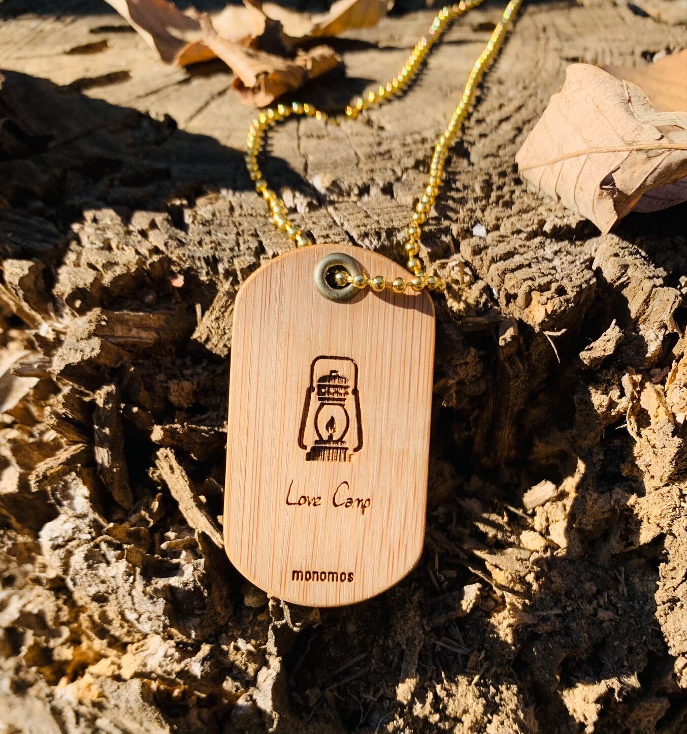 名入れ可能☆バンブードックタグ / ネックレス /Dogtag/国産竹材 | monomos