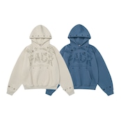 ストリート 星刺繍 パーカー T1877