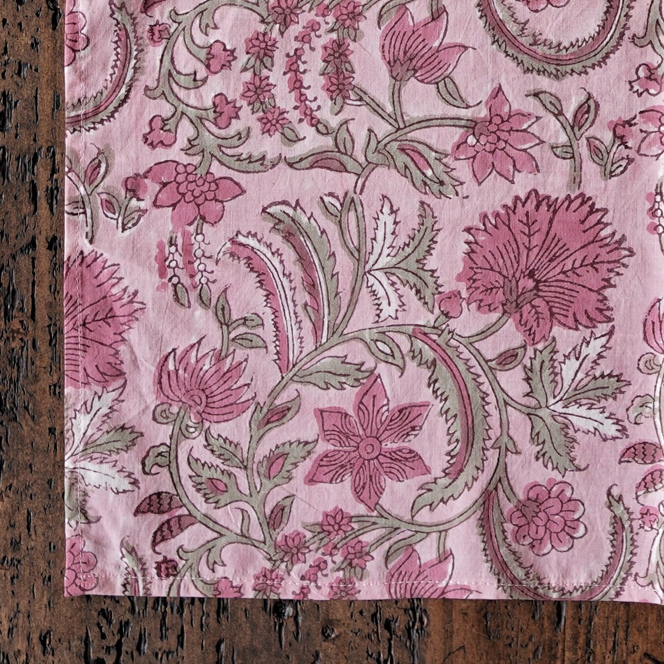 インド綿100% ブロックプリントバンダナ