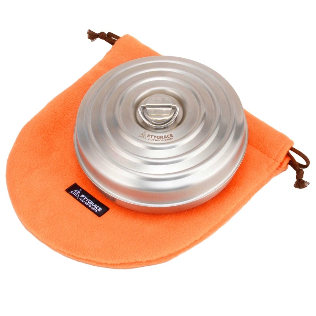 PTYGRACE 湯たんぽ　巾着カバー付 18-8ステンレス 湯たんぽ 巾着カバー付 （オレンジ） | ptygrace