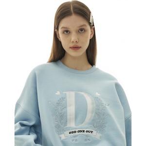 [ODDONEOUT] Emblem needlework sweatshirts_sky blue 正規品 韓国ブランド 韓国ファッション 韓国代行 韓国通販 トレーナー