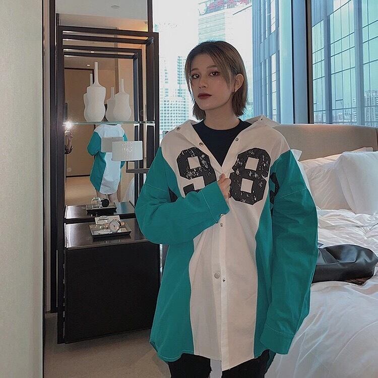 ロゴ入りシャツジャケット