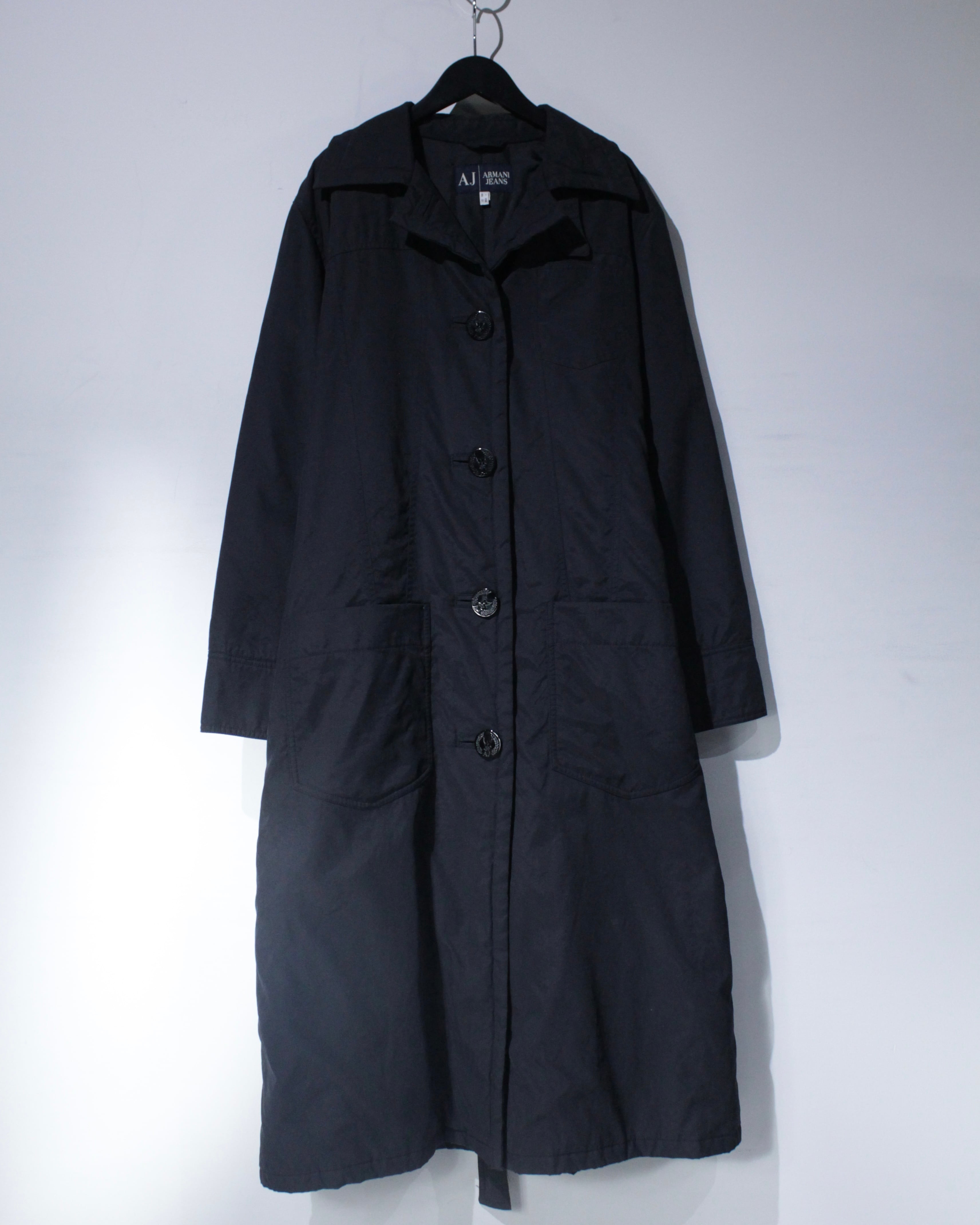 【下北沢Caka】ヴィンテージ　レザートレンチコート　ブラック Caka BLACK】Black Color Vintage Leather Trench Coat | Caka(カカ