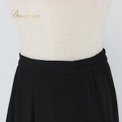 社交ダンス 衣装 スタンダード スカート レッスンウェア レディース ハチロー 黒 ブラック系 練習着 キラキラ レース シンプル フォーマル ポリエステル ナイロン レーヨン アーバンブラック 着回し便利 ファスナー 伸縮性 有り 総丈73cm ウエスト32cm Mサイズ 日本製