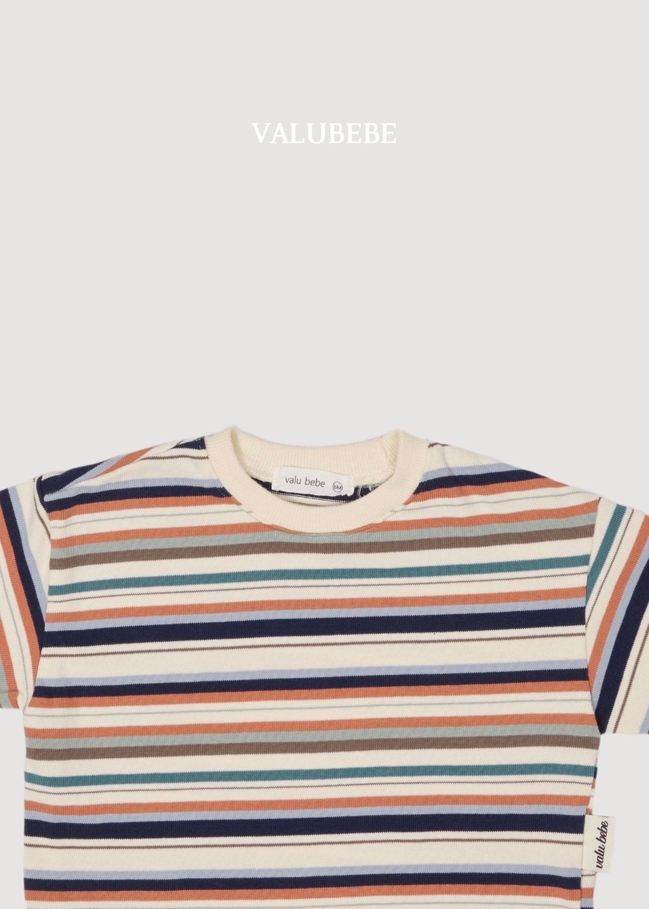 送料無料【予約】/ パムストライプTシャツ / valubebe