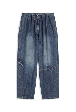 [OPEN YY] FULL GATHER JEANS, BLUE 正規品 韓国ブランド 韓国通販 韓国代行 韓国ファッション オープン ワイワイ 日本 店舗