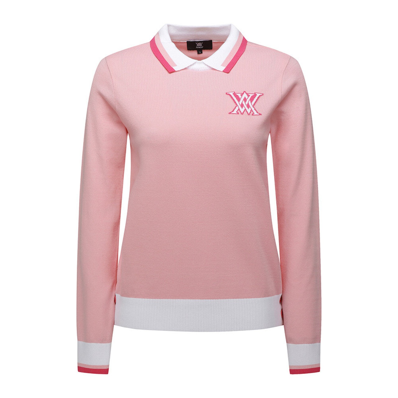 WOMEN LOGO COMBINATION PASTEL SWEATER