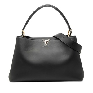 ルイ ヴィトン カプシーヌ スープルGM ハンドバッグ ショルダーバッグ 2WAY M24607 ブラック レザー レディース LOUIS VUITTON 【中古】