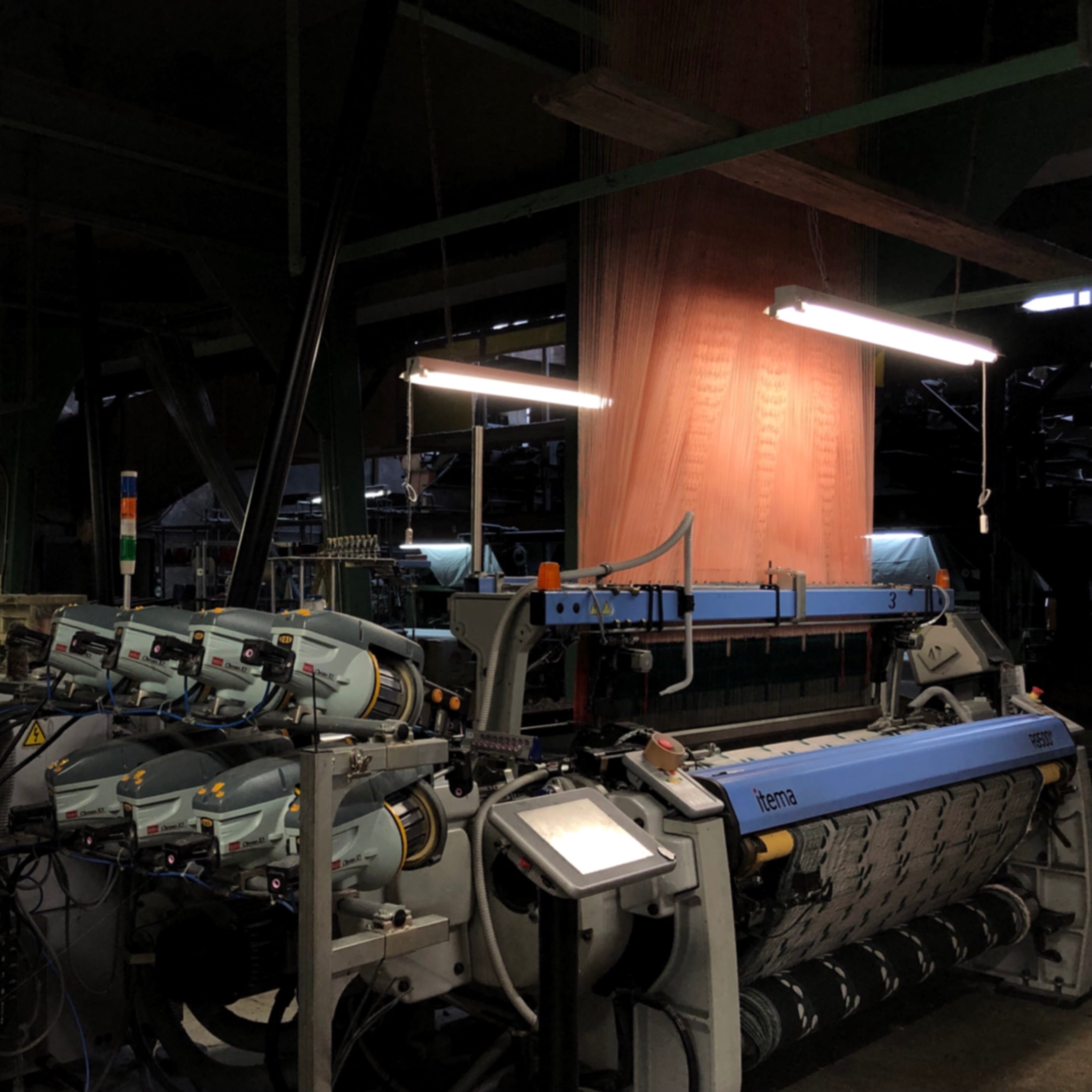 Original Textile 'Tulip﻿' Black & White | IBAMOTO HONTEN