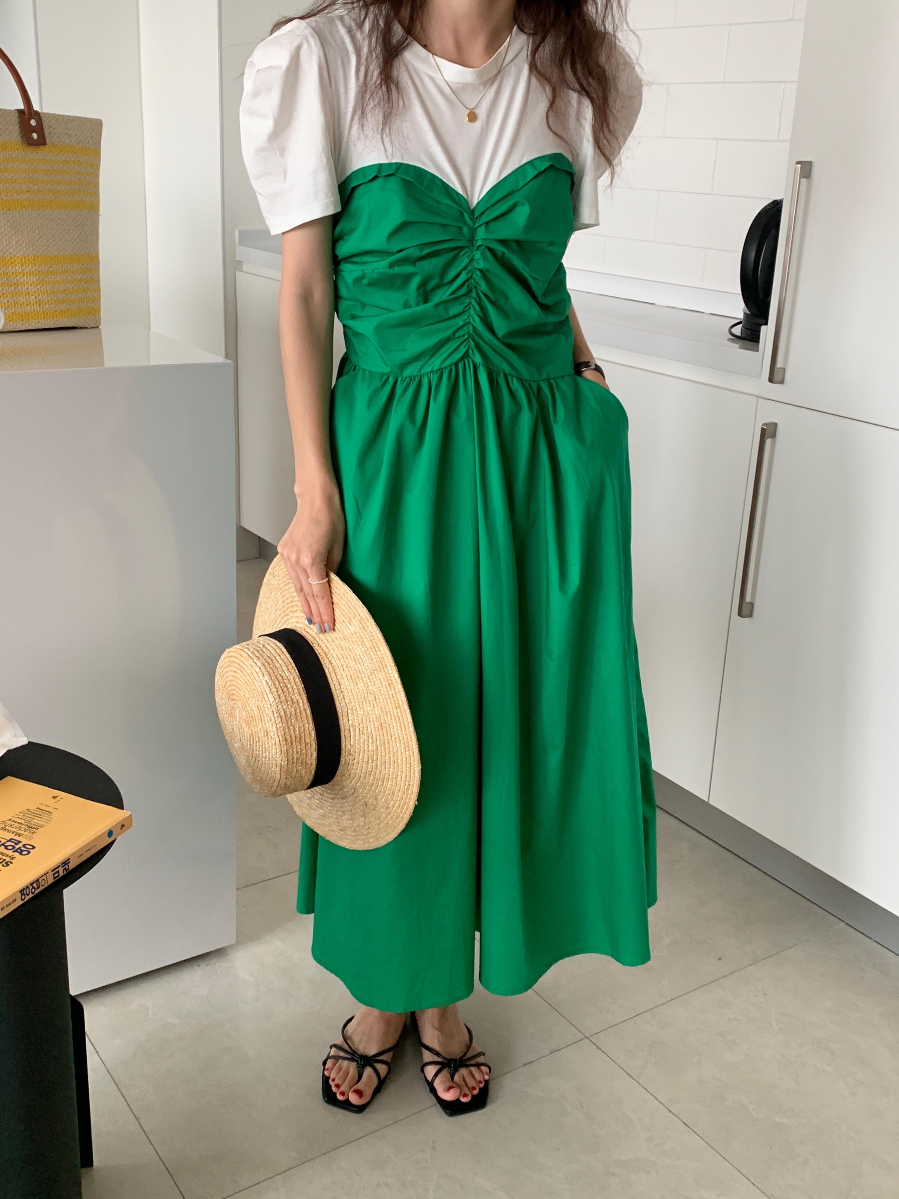 スタイルドレス サマーソリッド カラーロングスカート 夏物 ソリッドカラー ステッチ ビッグFスモールZ韓国70867906574