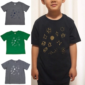 Stars バスケス坂田幸代さんデザイン Tシャツ 子供サイズ　オーガニックコットン100%