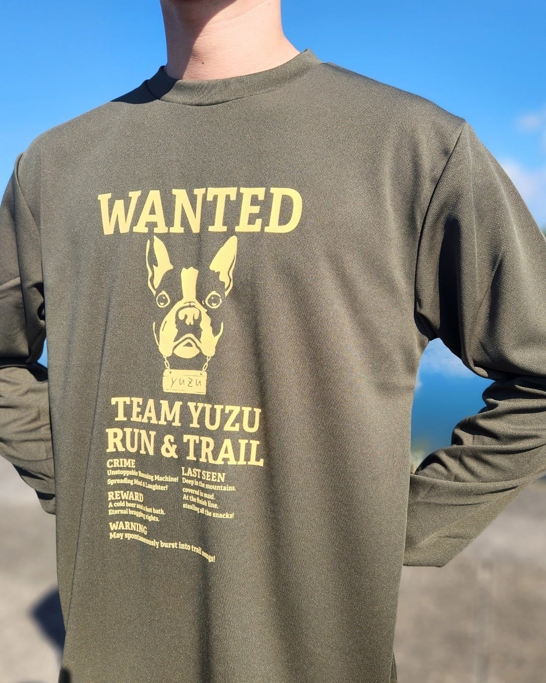 L MAX 3 WANTED Tシャツ yuzuロングTシャツ(WANTED) カーキ | yuzu cafe