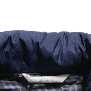 BRIONI quilting silk coat
