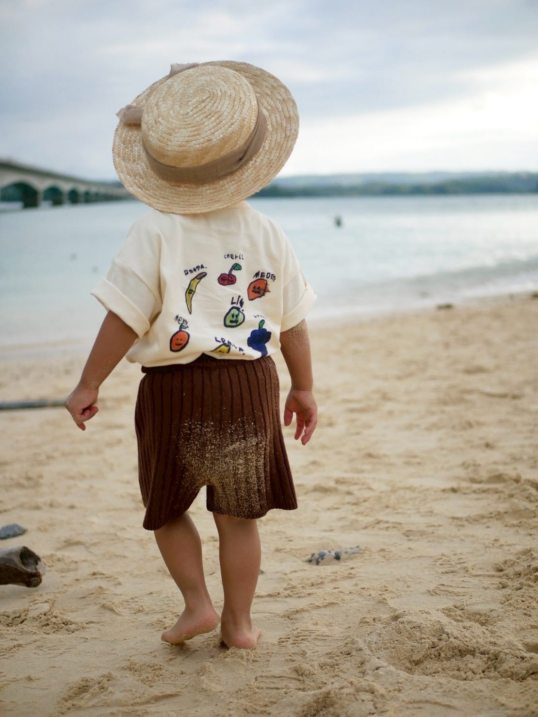 【予約】送料無料 Grown / ORGANIC FRUIT SALAD TEE - MILK