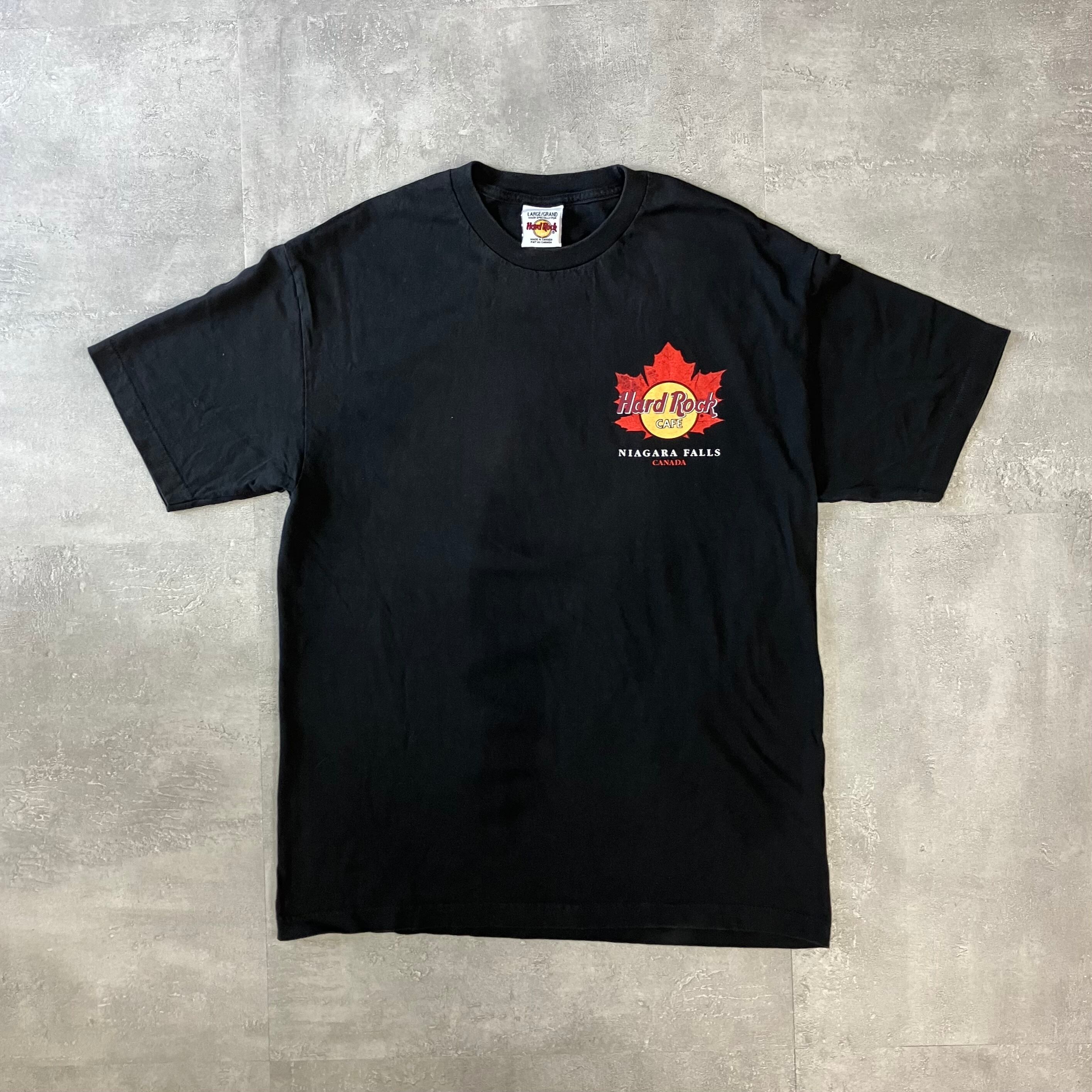 Hard Rock ハードロック 90s~ 両面プリントTee ブラック L No.2381