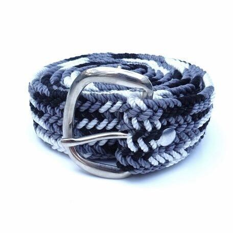 Brushy Creek Belt & Buckle Co. (ブラッシークリーク) Nylon Web Belt グレー