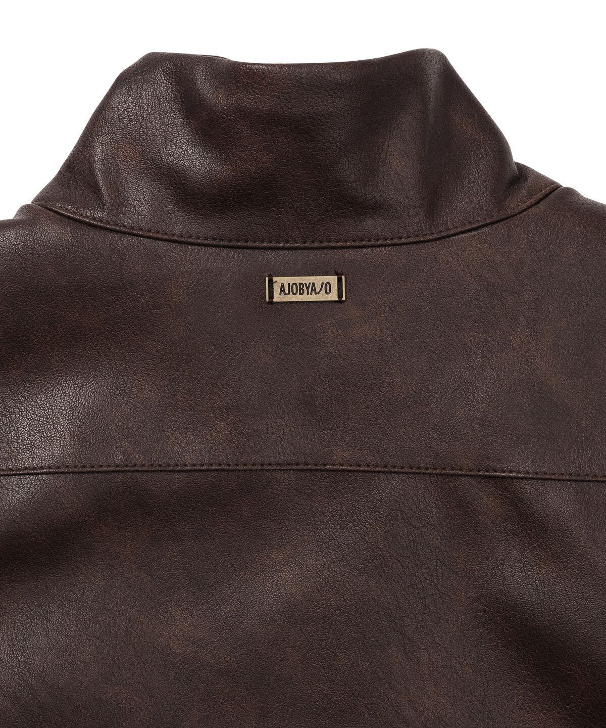 ジャケット・アウター archive single leather blouson Bordeaux ジャケット・アウター archive single leather blouson Bordeaux