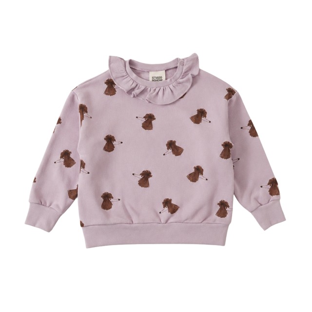 STUDIO BOHEME / JUNO SWEAT-SHIRT / MAUVE / DOGS SOEUR / 3Y / 26AW Drop2