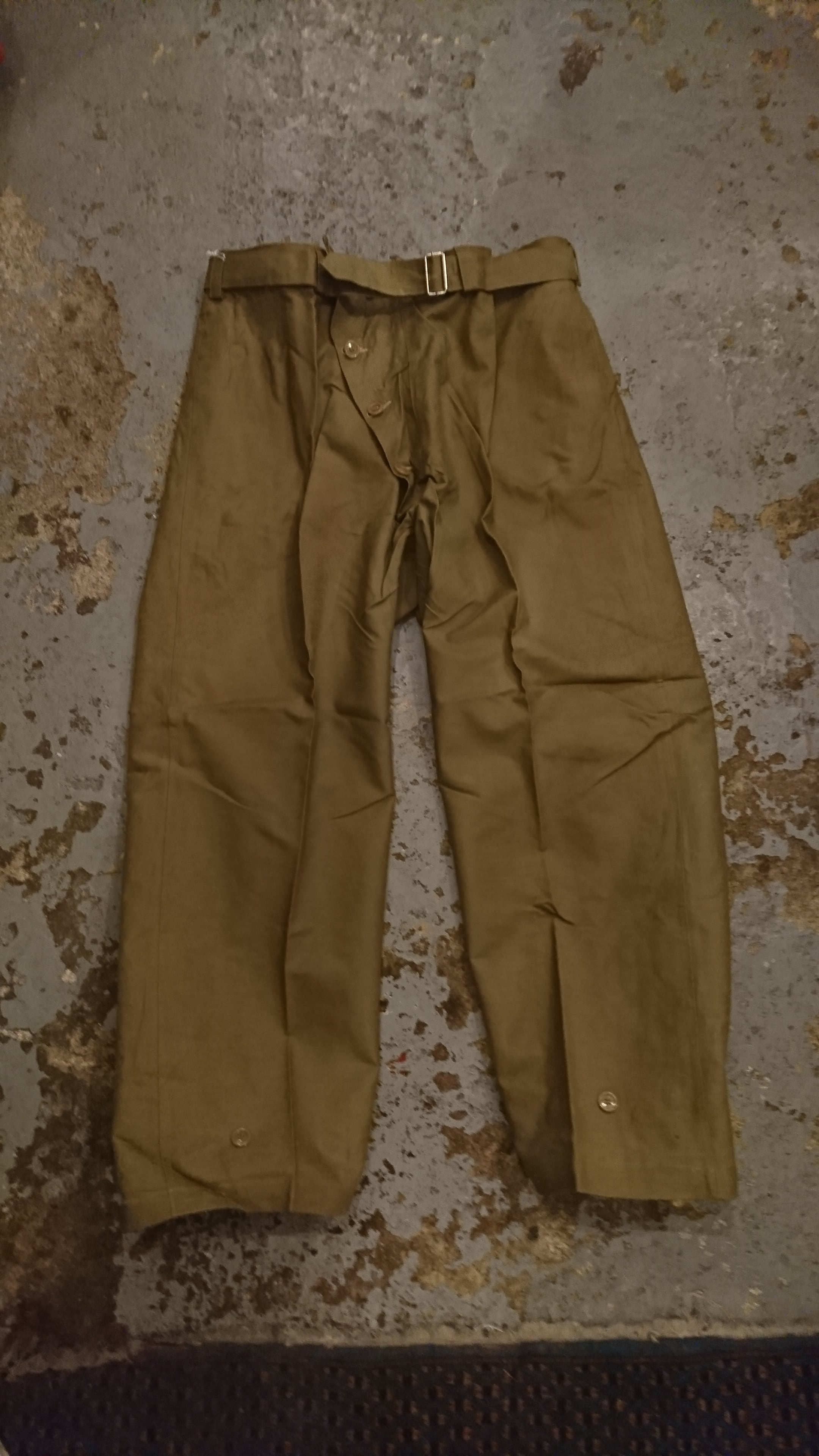 1950s "ITALIAN ARMY MOTORCYCLE PANTS" DEAD STOCK