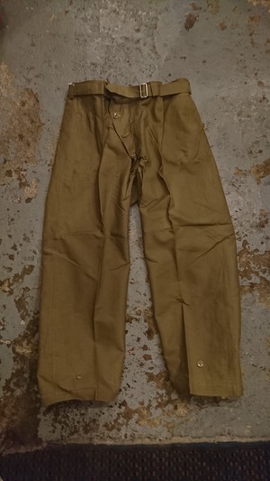 1950s "ITALIAN ARMY MOTORCYCLE PANTS" DEAD STOCK