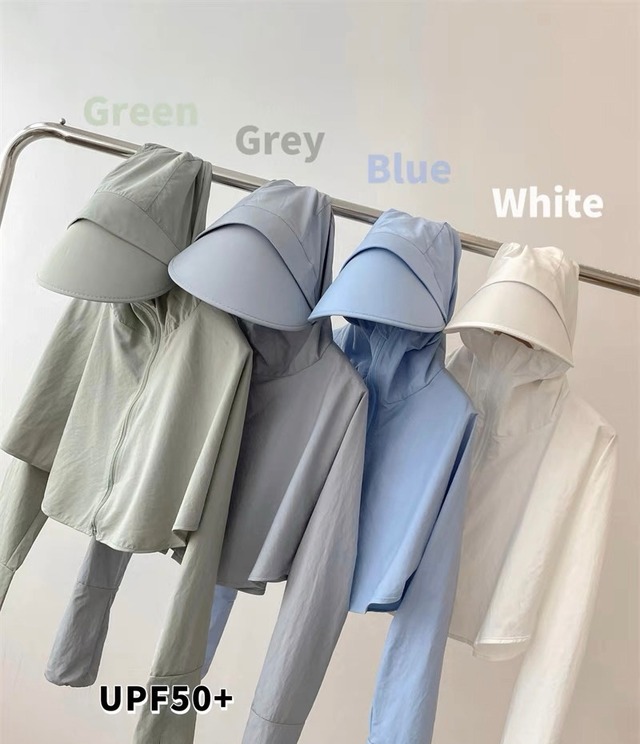 ◆予約◆クロップドUVパーカー（ご注文から1-2週間程でお届け）