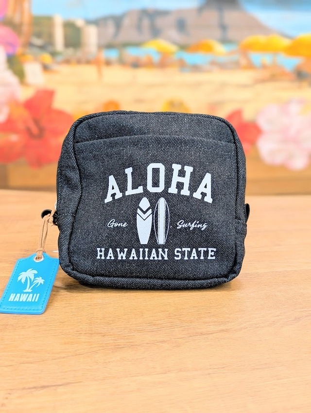 パーマデニムポーチ(BLACK)