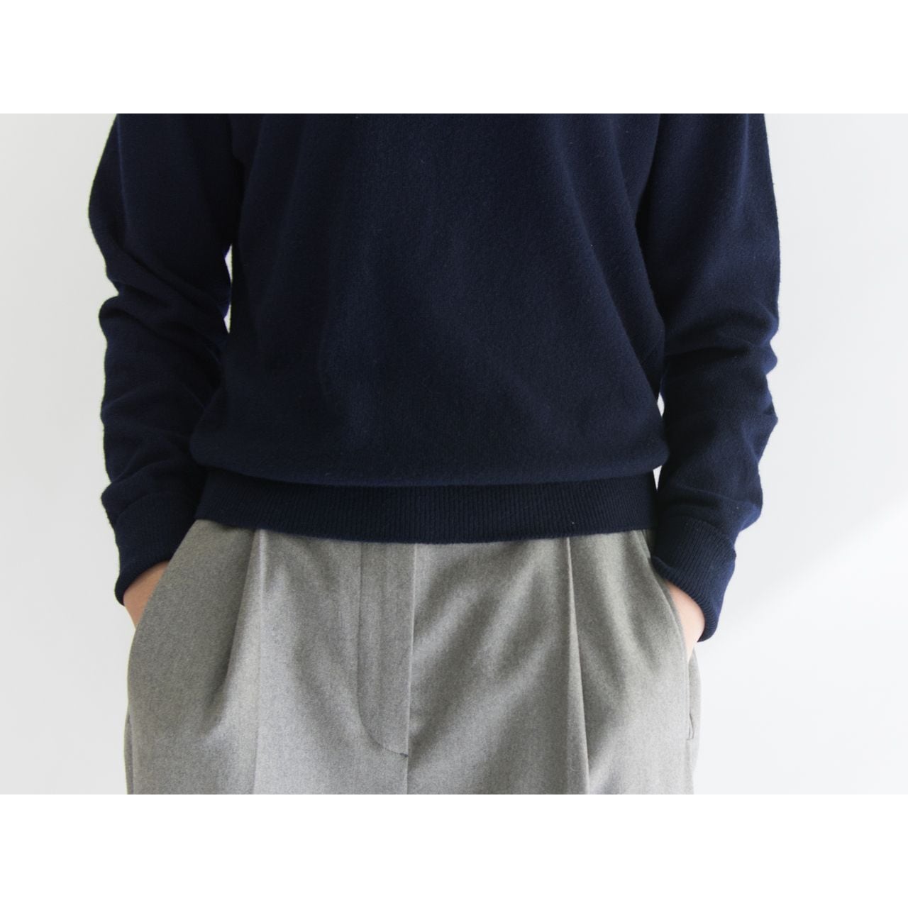 THE SCOTCH HOUSE】Made in Scotland 100% pure cashmere crewneck