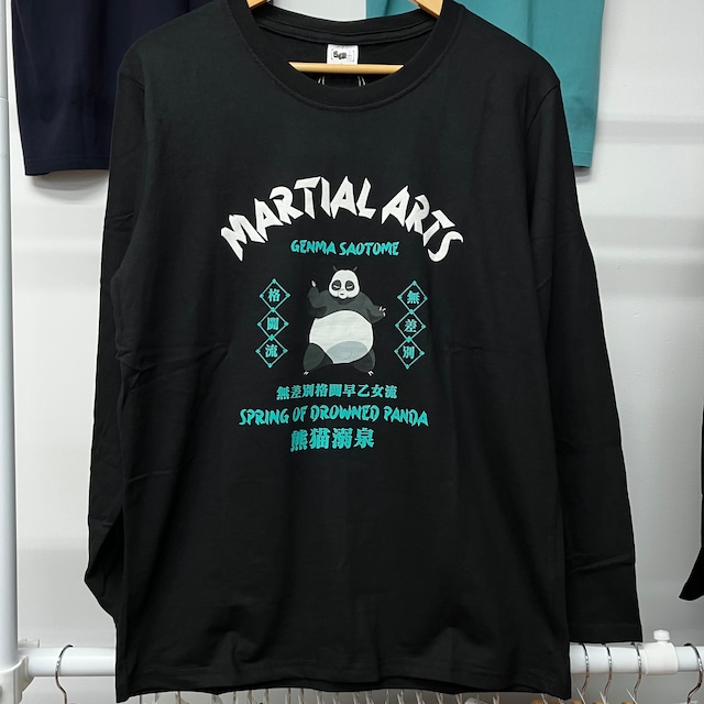 【らんま1/2】早乙女玄馬 L/S T-shirts（BLACK）