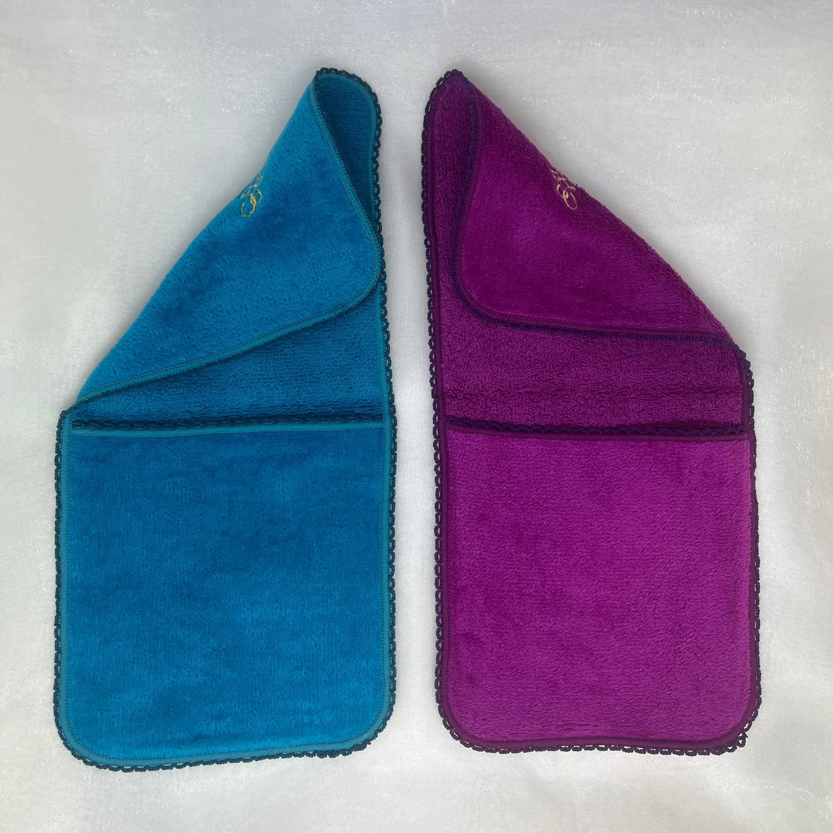 Mon Luxe レース チーフポーチ タオル地 Lace Chief Pouch | Mon Luxe