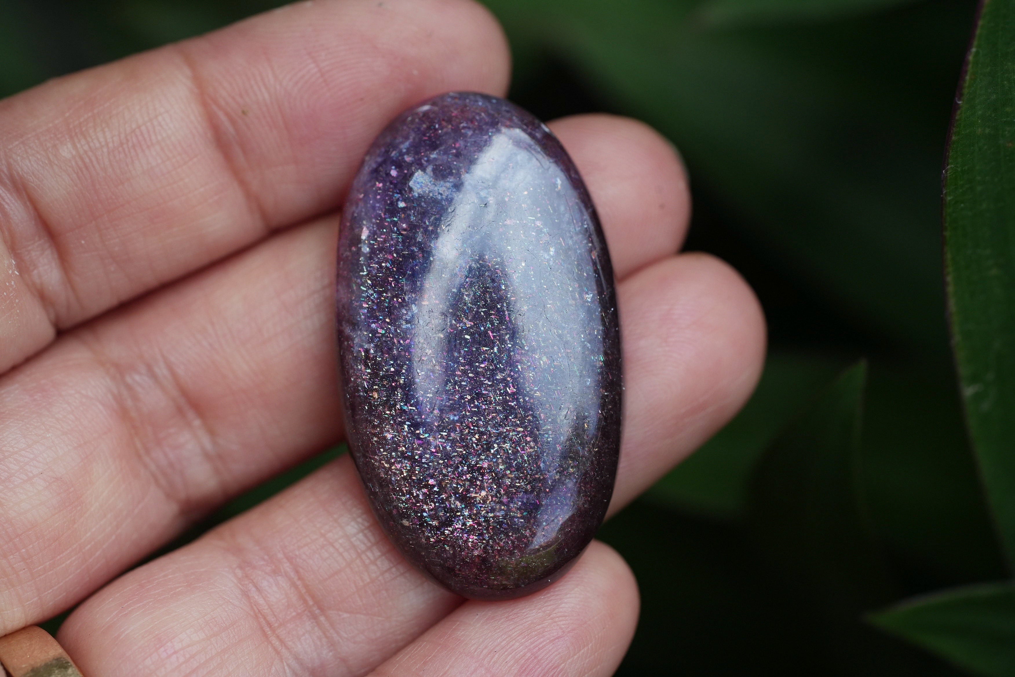 アイオライトサンストーン39ct 稲妻銀河 s1633 | Funky garuda Stone