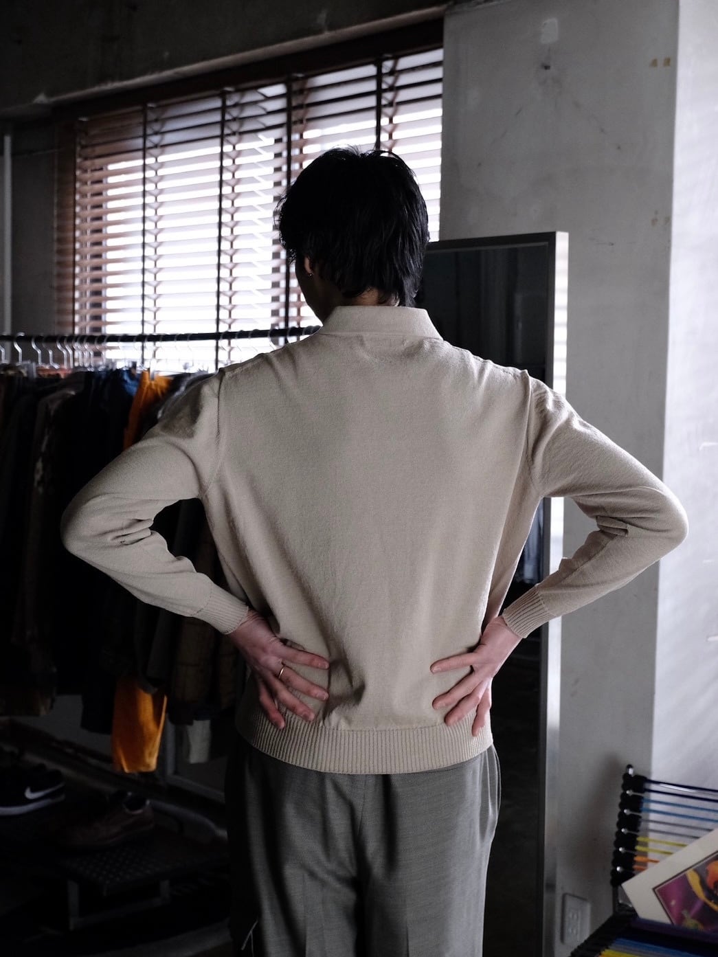 SOSHIOTSUKI】 DRAPED PLACKET POLO SHIRT | THE OUR