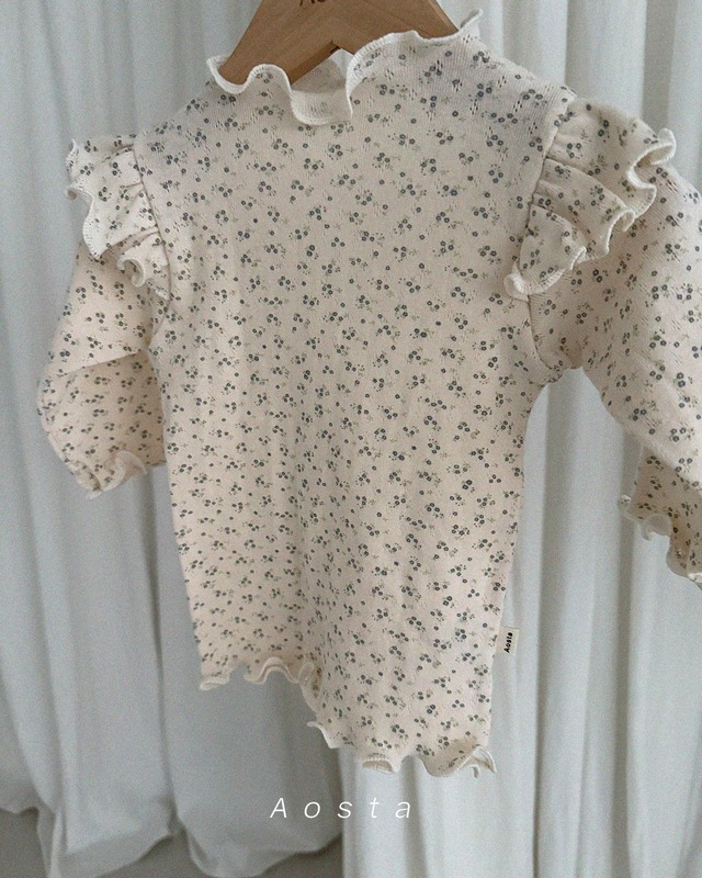 残りわずか 即納⌇80,90cm フリル メロウ Tシャツ