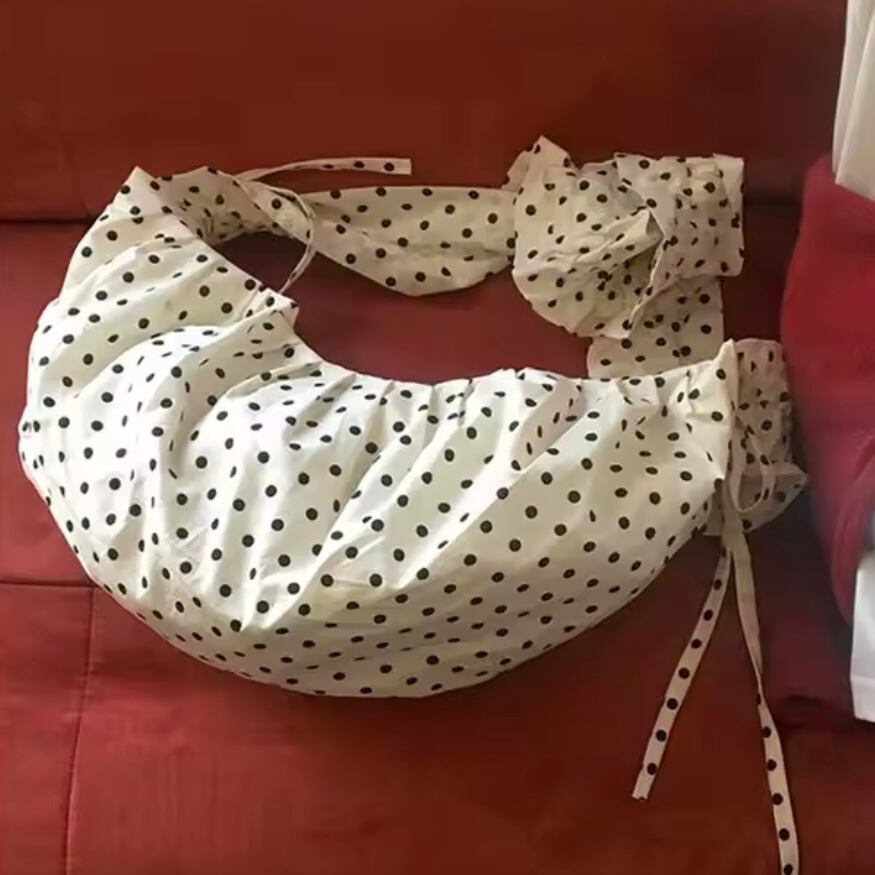 dot crescent moon bag