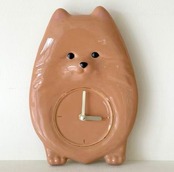 [予約販売] [tteokguk_nuna] Full Coat Pome Wall Clock Mocha