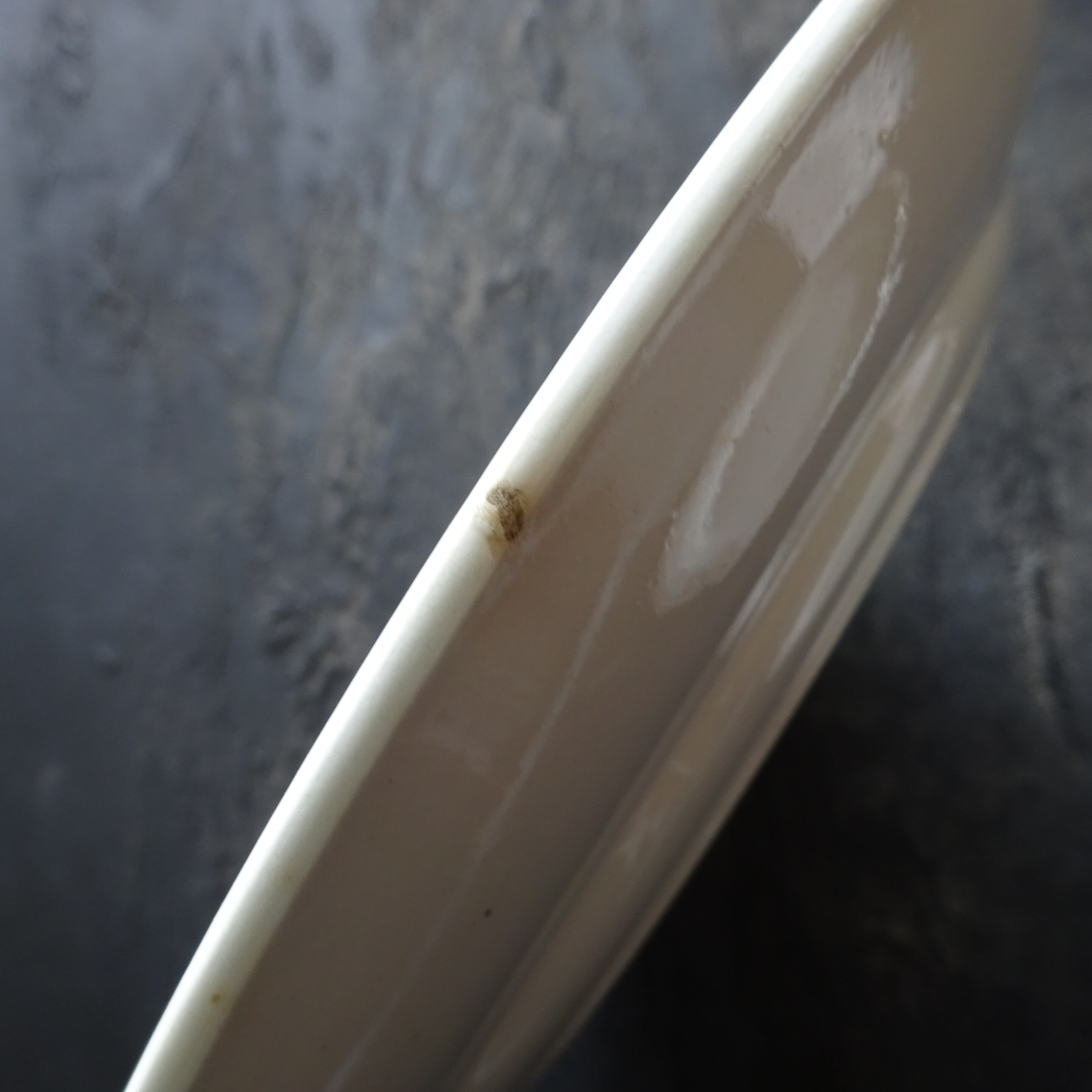 【 Épuisé 】ST AMANDINOISE* décor《floral sur le marli bleu et orange》 ensemble de 2 assiettes plates