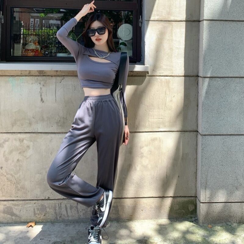 スリムショートパンツ ストリート Tシャツ ハンチェンe80936803134