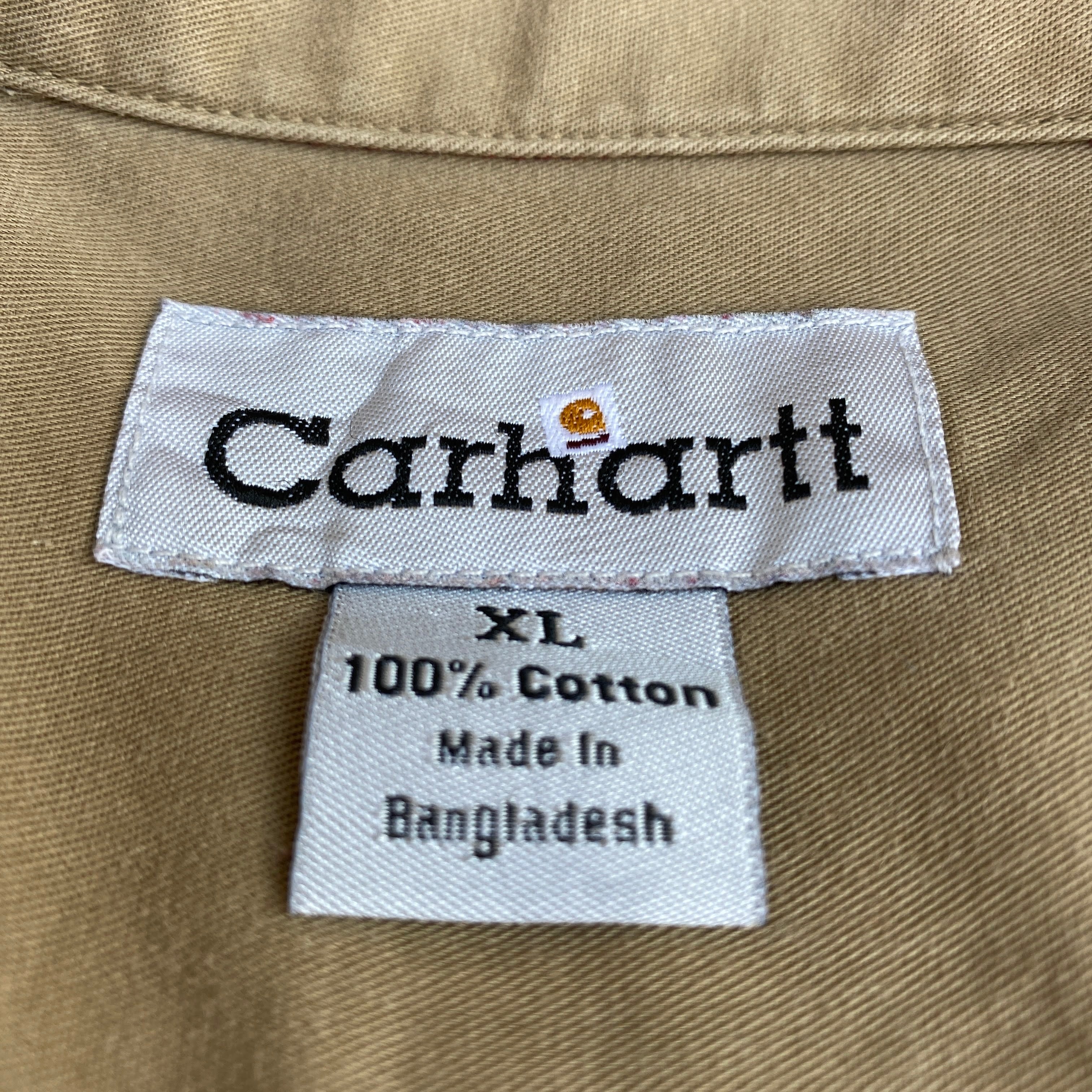 Carhartt カーハート S111DRD コットン ワークシャツ メンズXL 古着