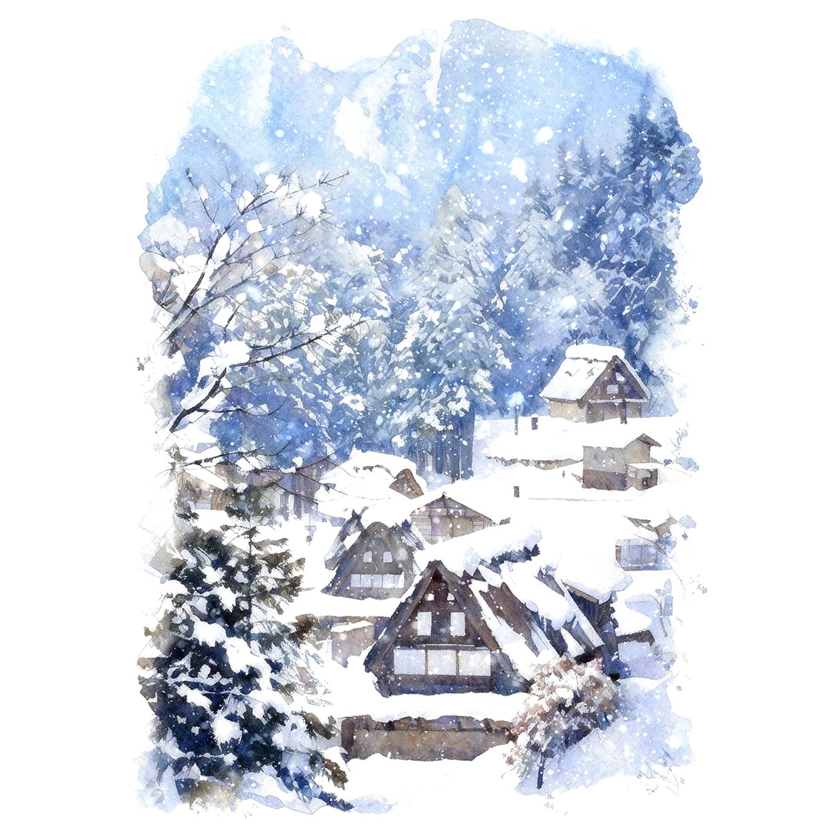 白川郷・五箇山の合掌造り集落 | インテリア絵画の専門店 ビッグ